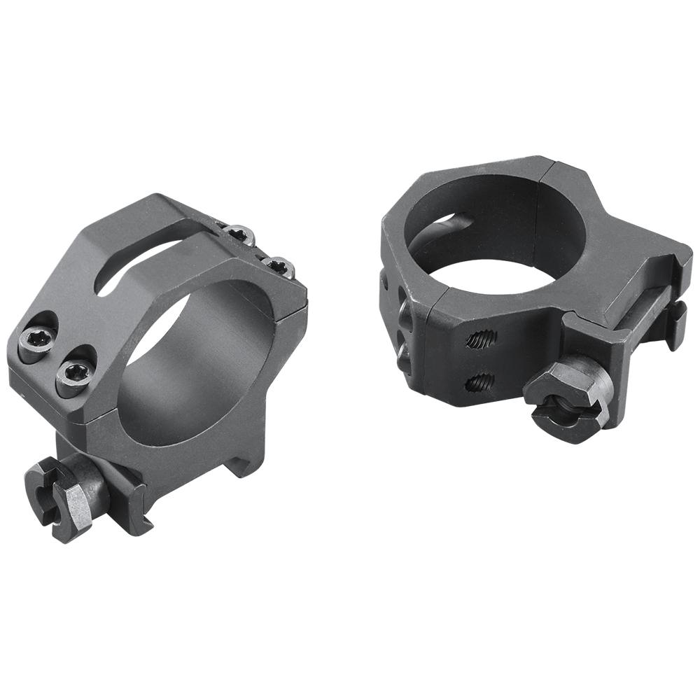 Weaver 99516 Tactical 4-Hole Picatinny Ring Matte Black 30mm Medium - View 2