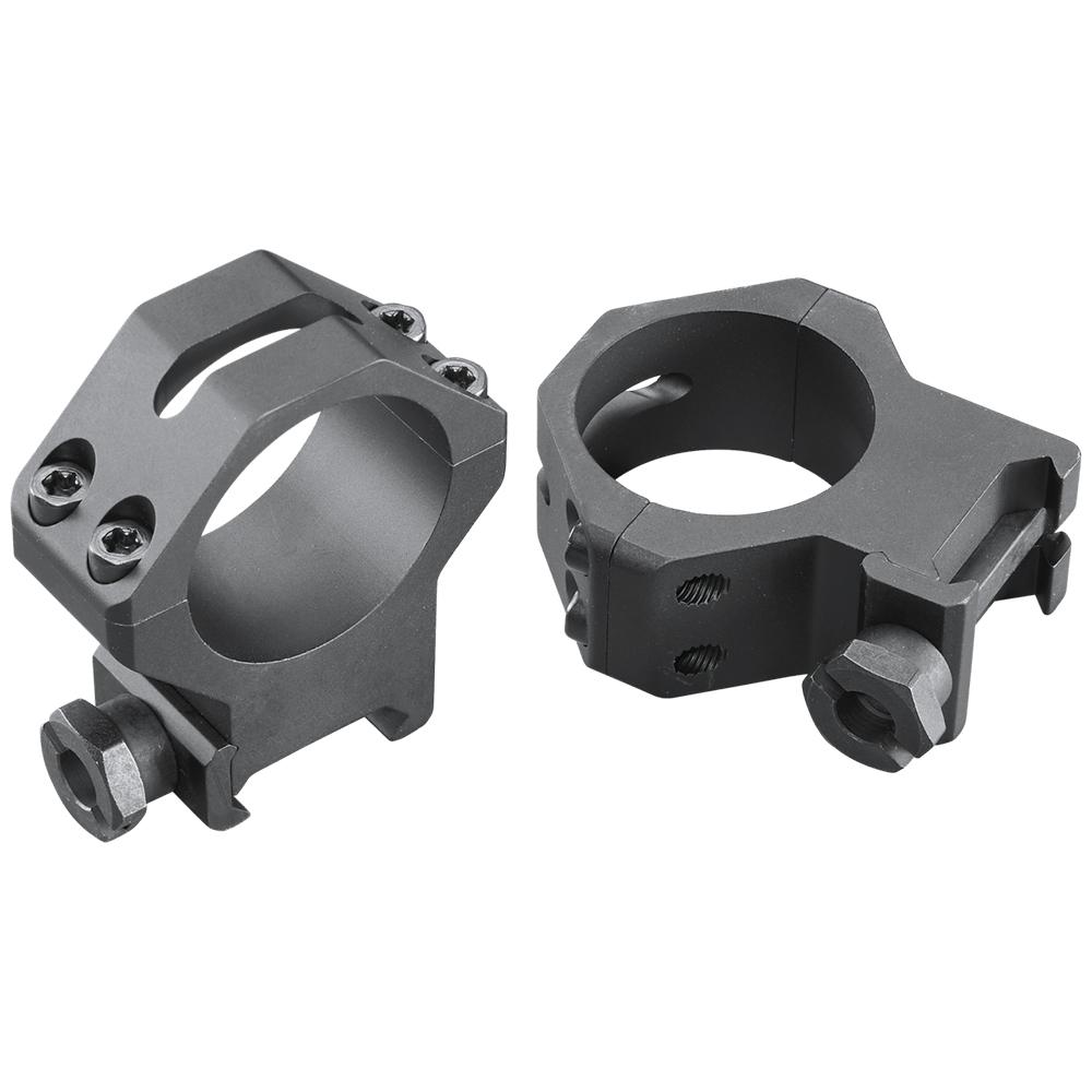 Weaver 99517 Tactical 4-Hole Picatinny Ring Matte Black 30mm High - View 2