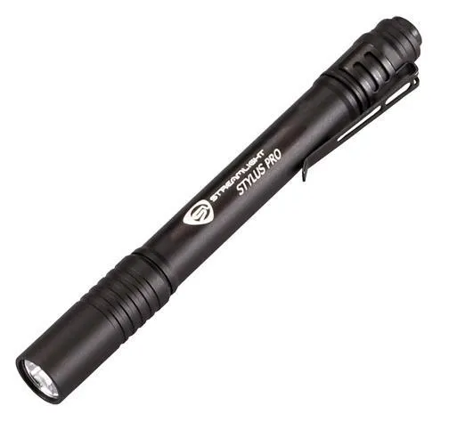 Streamlight Stylus Pro Penlight Black Anodized Aluminum White Light LED 100 Lumens - View 2