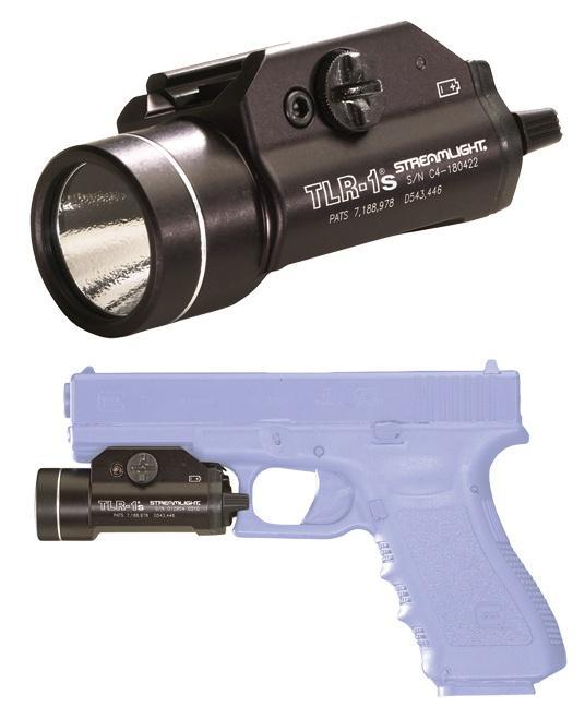 Streamlight 69210 TLR-1S Weapon Light w/Strobe Handgun 300 Lumens Output White LED Rail/Picatinny Mount Aluminum - View 2