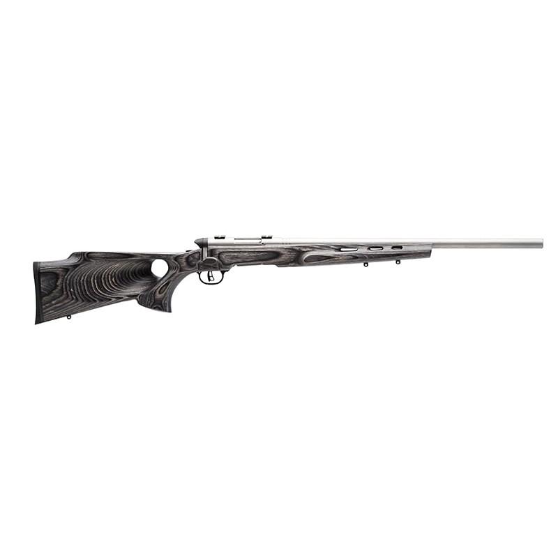 Savage Arms B.MAG Target 96972 17 WSM Caliber 8+1 Capacity 22" Barrel Matte Stainless Metal Finish Fixed Thumbhole Gray Laminate Stock Right Hand Full Size - View 2