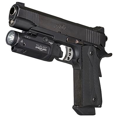 Streamlight 69470 TLR-10 Weapon Light w/Laser 1000 Lumens Output White LED Light Red Laser 200 Meters Beam Rail Grip Clamp Mount Flex Aluminum - View 2