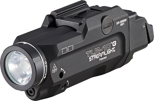 Streamlight TLR-10 G LED Tactical Weapon Light: 1000 Lumens, Green Laser, Rear Switch, Black - View 2