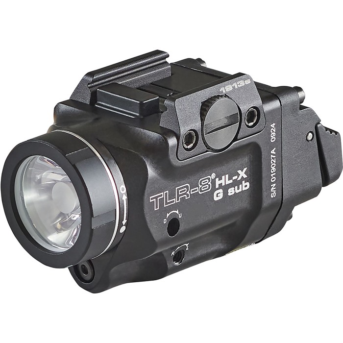 Streamlight 69478 TLR-8 Black Aluminum 1,000 Lumens Green Laser 1913 Short - View 2