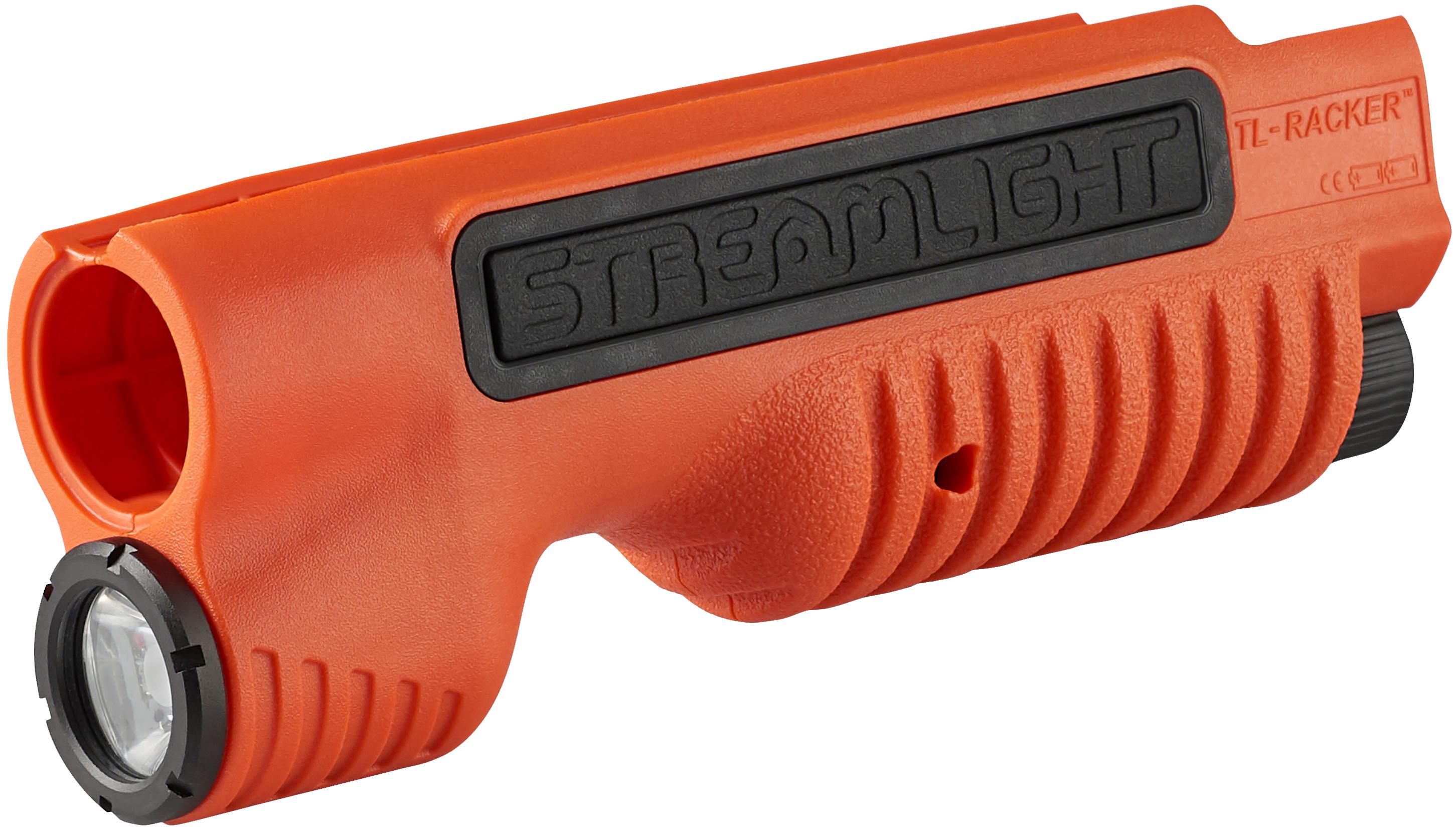Streamlight TL-Racker Shotgun Forend Light Mossberg 500/590 Shockwave 1000 Lumens White 283 Meters Orange Nylon - View 2