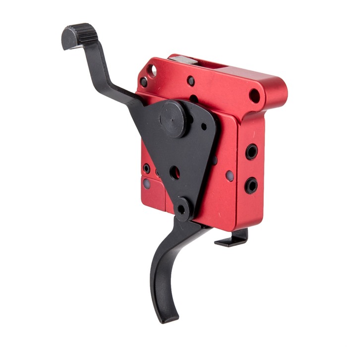 Timney Triggers 533 2-Stage Curved Trigger 1-1.5 lbs Black/Red Finish - View 2