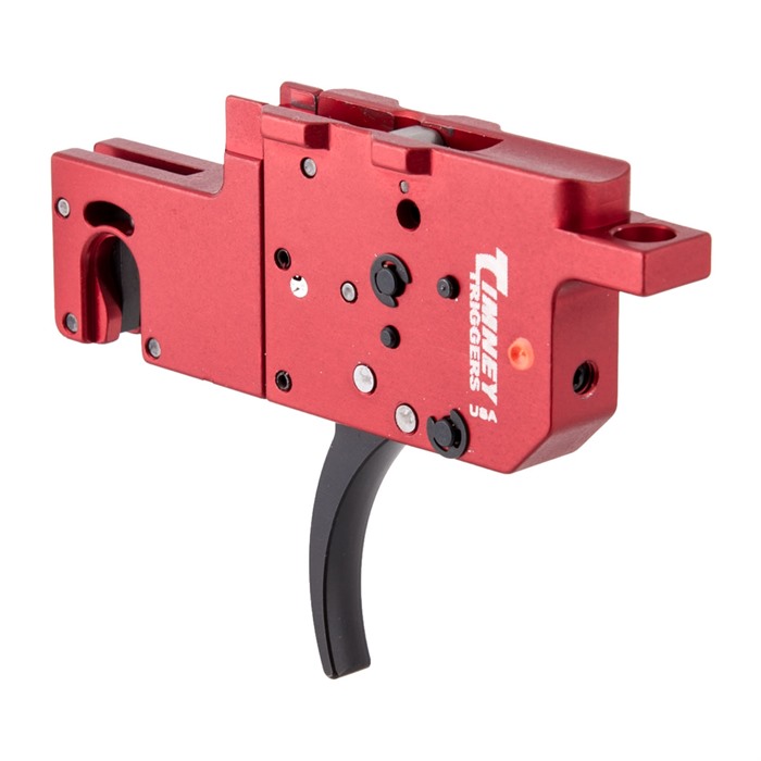 Timney Triggers 650 RPR Two-Stage Curved Trigger 8oz/1lb Black/Red Finish - View 2