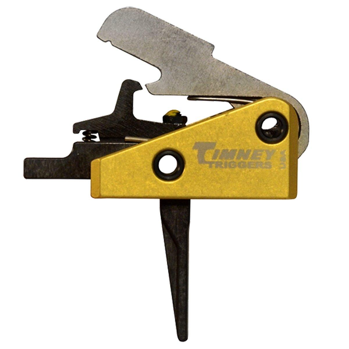 Timney Triggers 667SST Competition Trigger Single-Stage Straight Trigger 3 lbs Draw Weight Black/Gold Finish AR-15 - View 2