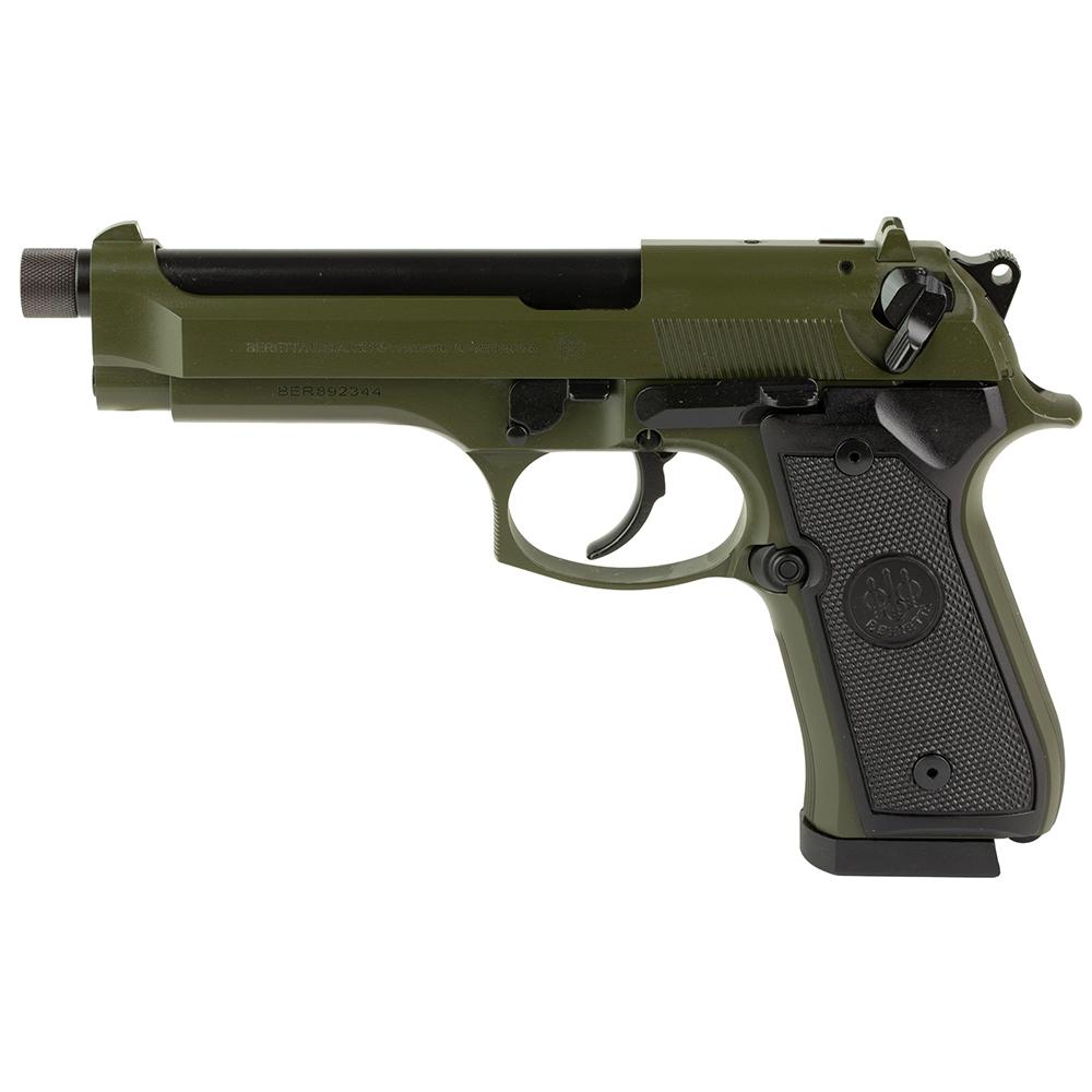 Beretta J92F300GRTB18 92FS 9mm 4.9" OD Green Cerakote Semi-Auto Pistol - View 2