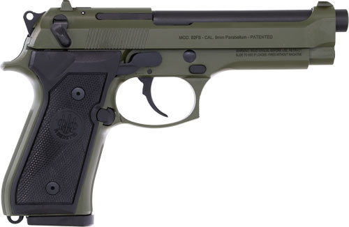 Beretta J92F300GR15 92FS 9mm 4.9" OD Green Cerakote Semi-Auto Pistol - View 2