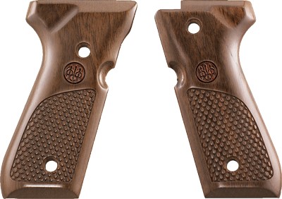 Beretta E00219 92 Series Walnut Wood Grips with Checkered Design - View 2