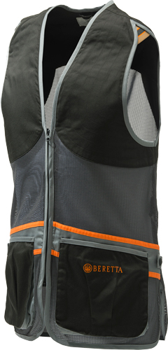 Beretta T671T15530903M Full Mesh Shooting Vest Black/Grey Medium - View 2