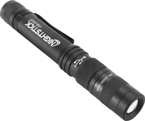 NIGHTSTICK METAL USB ZOOM FOCUS FLASHLIGHT LI-ION - BLACK - View 2