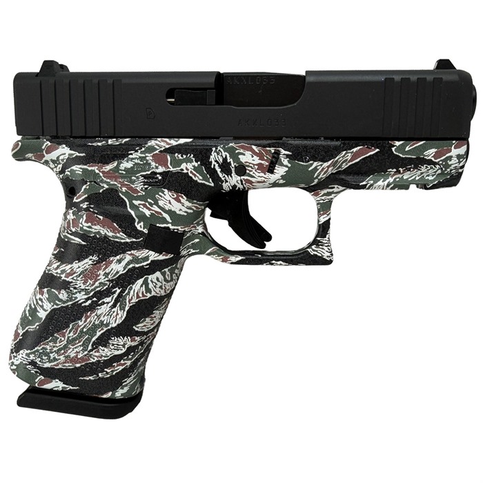 Glock 43X 9mm Semi-Auto Pistol Tiger Camo 10+1 Front Rail - View 2