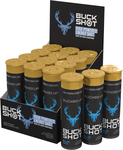 BUCKED UP 2OZ ENERGY SHOTS BLUE RAZ 2-12 - View 2