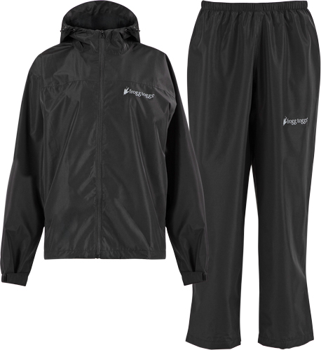 FROGG TOGGS MEN'S VAPOR RAIN SUIT BLACK - View 2