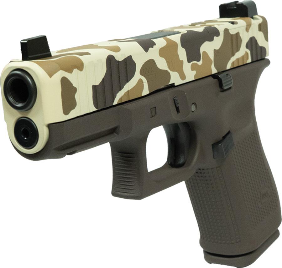 Glock V-Series Model 19 Duck Camo Cerakote Handgun 9mm Luger 15rd Magazines (3) 4.02 Barrel Austria - View 2