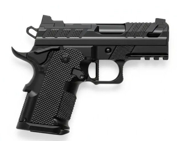 FUSION XP 3C COMPACT 3" BLACK DBL STK GLK MAG 2 GLK Mags, Tenifer & QPQ Finish, Optic Ready, Milled Trigger, Steel Frame - View 2