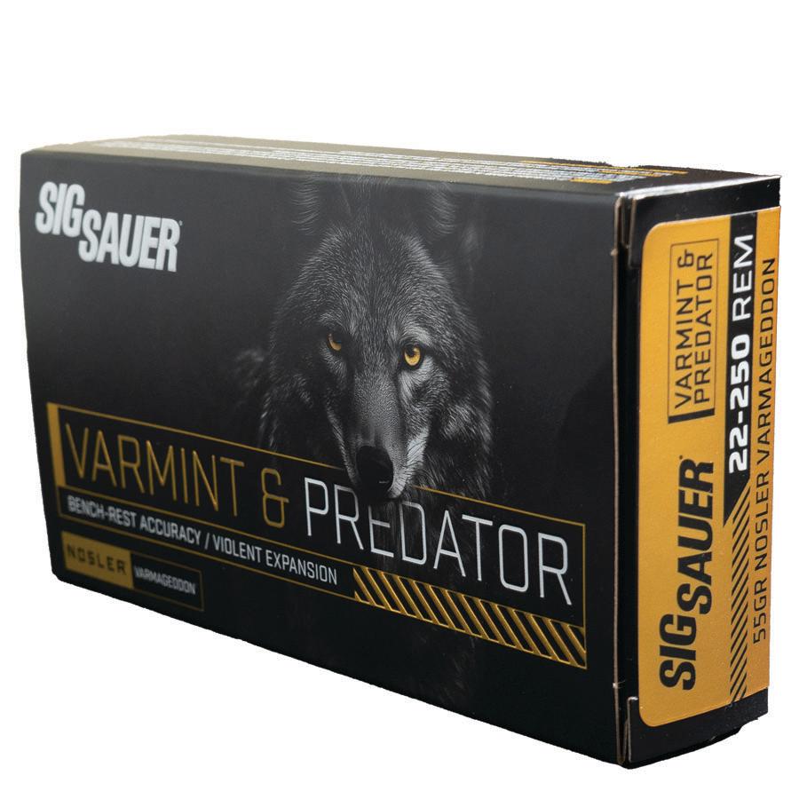 Sig Sauer Varmageddon .22-250 Rem 55gr FB Tipped 20rd Ammunition - View 2