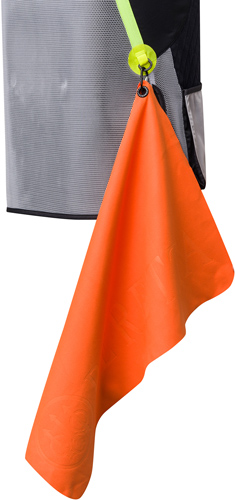 Beretta OG481T227104FFUNI Shooting Towel Orange Microfiber with Carabiner - View 2