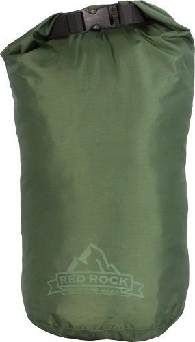 RED ROCK ROLL TOP DRY BAG 8 LITER WATERPROOF OD - View 2
