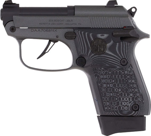 Beretta J20X22R8M2 Bobcat 20X .22LR 8RD Gray/Black G10 Grips Trident Trigger - View 2
