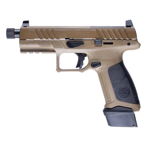 Beretta JAXA1F921FDE APX A1 Tactical 9mm 4.8" 21+1 FDE Optic Ready - View 2