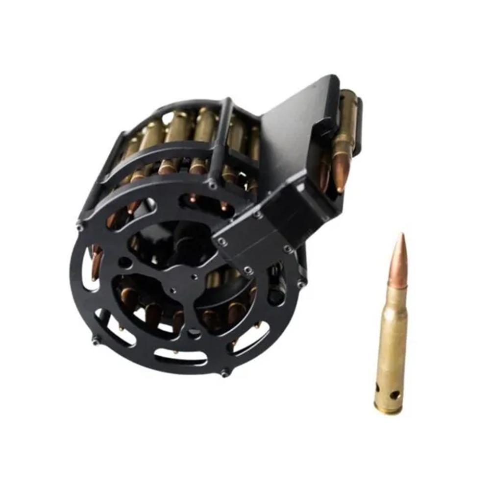 Fostech FT-1501 .50 Cal 20Rd Black Drum Magazine - View 2