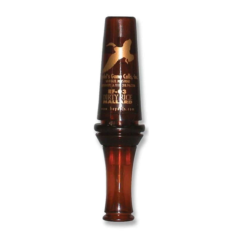 Haydel's RF03 Dirty Rice Double Reed Duck Call Brown Plastic Lanyard - View 2