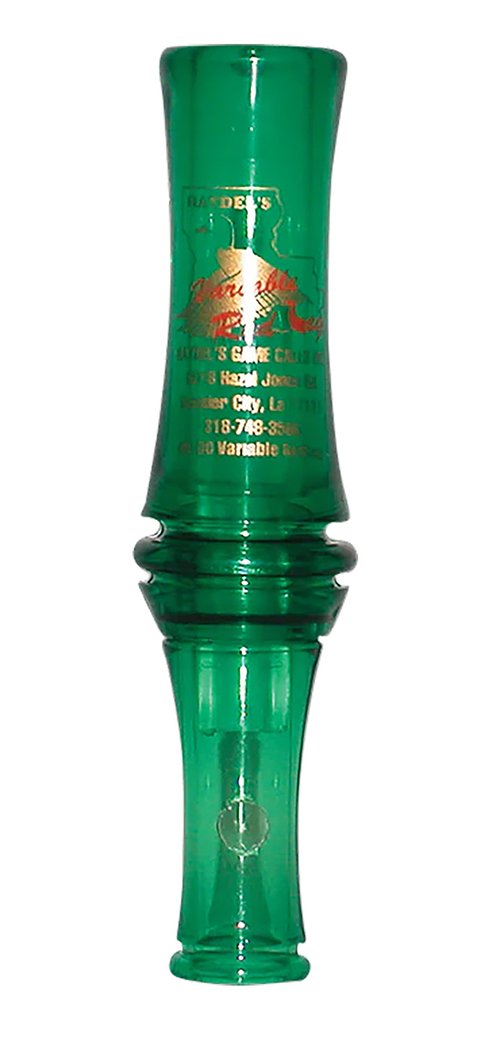 Haydel's VR00 Redleg Mallard Call Double Reed Green Plastic Duck Call - View 2