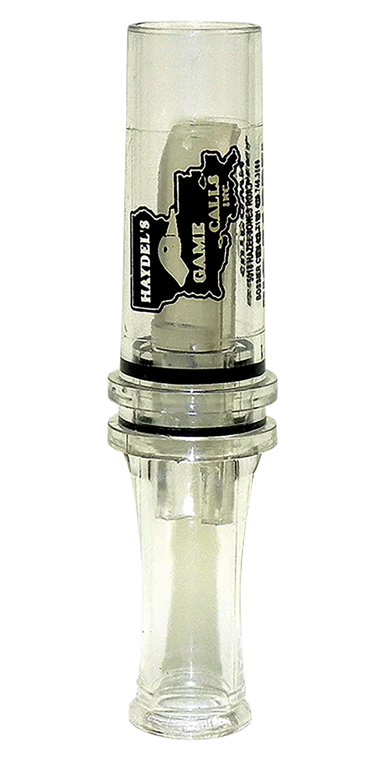 Haydel's BC10 Big Barreled Single Reed Mallard Duck Call Clear Plastic - View 2