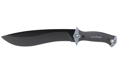 Kershaw 1077 Originals Camp 10 Fixed Blade Knife: 10in 65Mn Recurve, Full Tang, Glass-Filled Nylon Handle - View 2