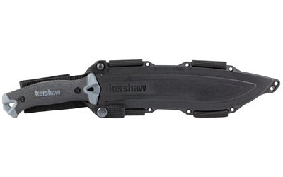 Kershaw 1077 Originals Camp 10 Fixed Blade Knife: 10in 65Mn Recurve, Full Tang, Glass-Filled Nylon Handle - View 4