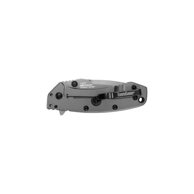 Kershaw Cryo 1555TI 2.75 In Drop Point Folder Knife Gray - View 2