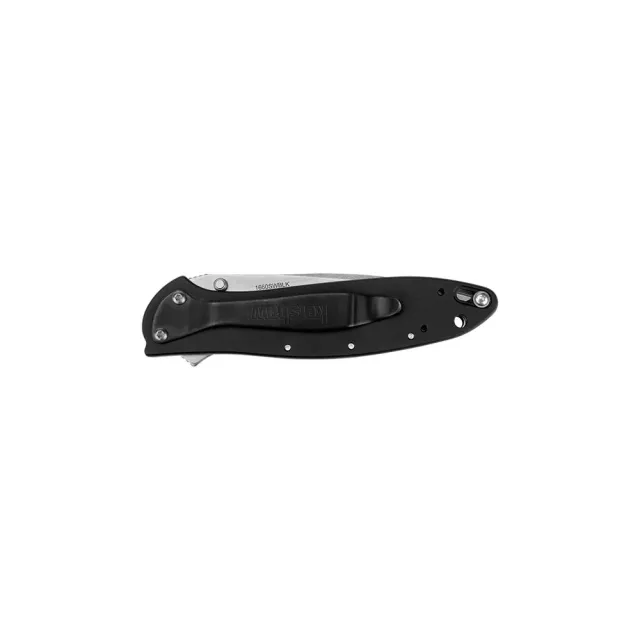Kershaw 1660SWBLK Leek 3" Folding Knife 14C28N Blade Black Handle - View 2