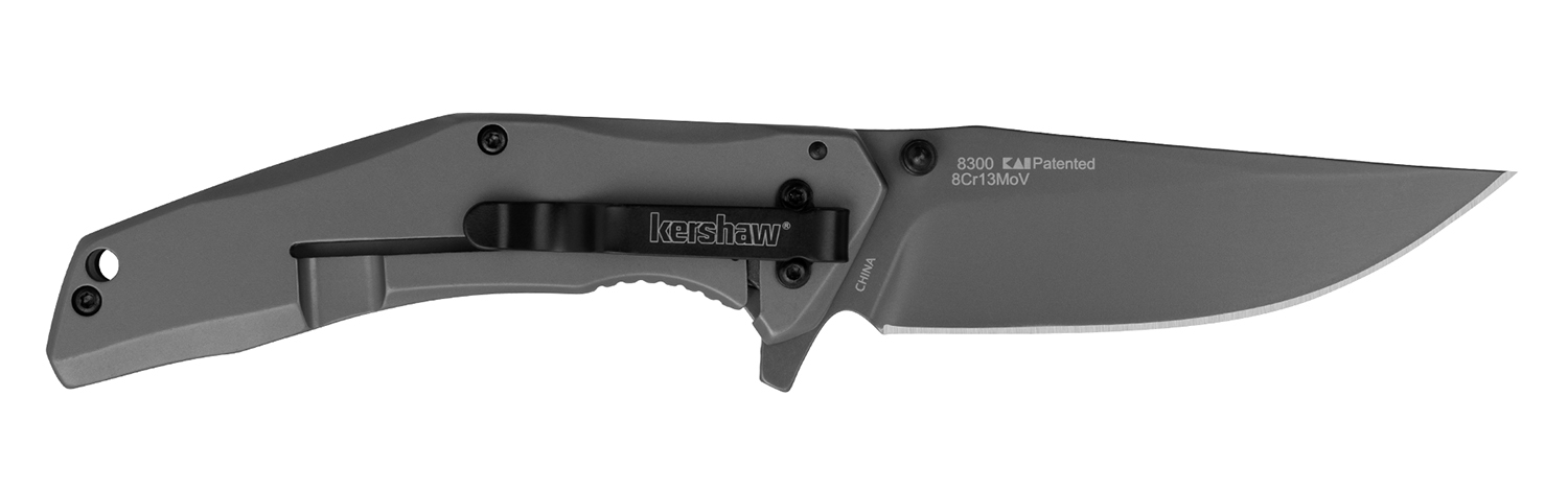 Kershaw 8300 DuoJet 3.25" Folding Knife Gray TiCN 8Cr13MoV SS Blade - View 2