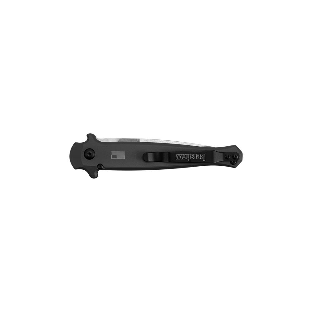 Kershaw 7150 Launch 8 Stiletto 3.5" CPM154 Gray Handle Carbon Fiber Inlay - View 2