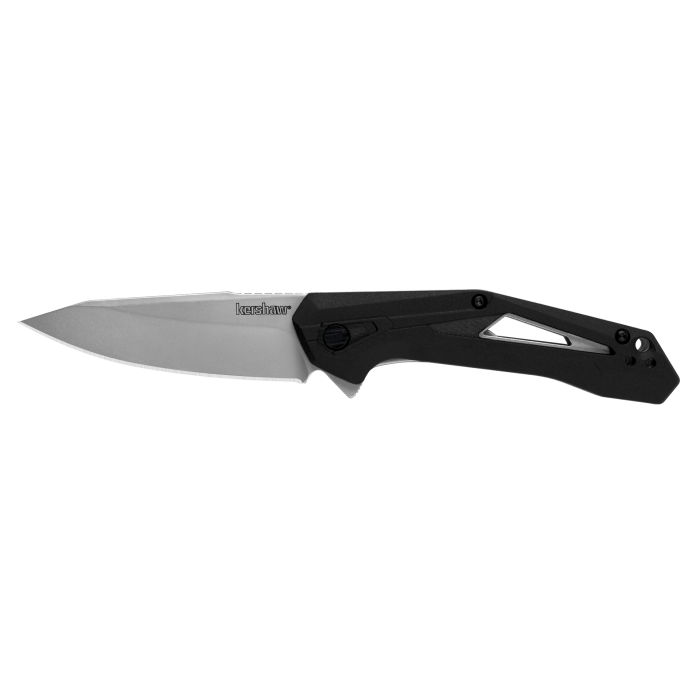 Kershaw 1385 Airlock EDC 3" Folding Drop Point 5Cr13MoV Blade, Black Handle - View 2