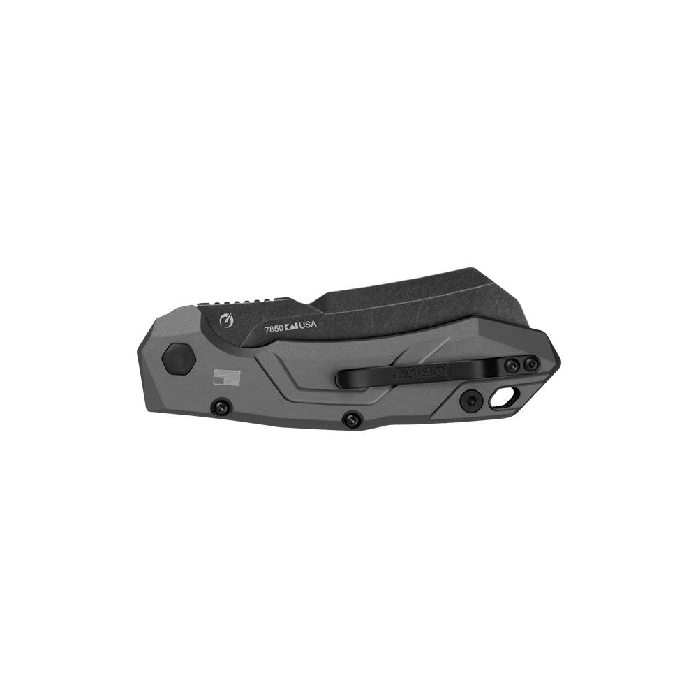 Kershaw 7850 Launch14 3.375" Cleaver Gray Aluminum Carbon Fiber Scale - View 2