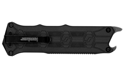 Kershaw Interstellar Knife: Manual Button Mechanism, Full-Size, Four-Finger Grip, Serrated Tanto Blade, Unique Textured Handle - View 3