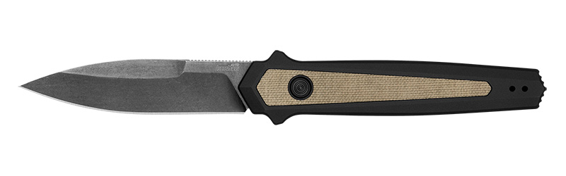 Kershaw 7950 Launch 15 3.5" CPM Magnacut, Micarta Inlay, Black Aluminum - View 2