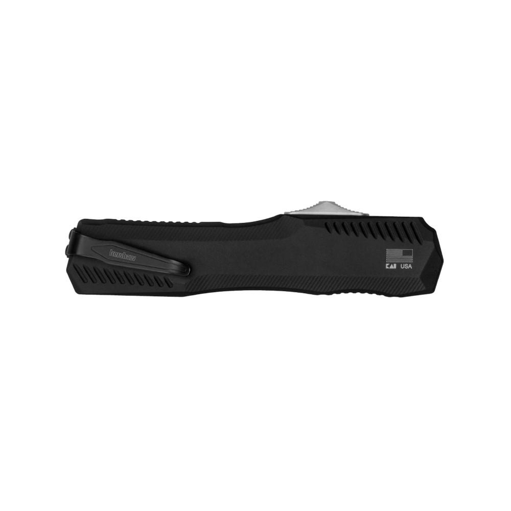 Kershaw 9000 Livewire 3.3" OTF Knife, CPM MagnaCut, Black Aluminum - View 2