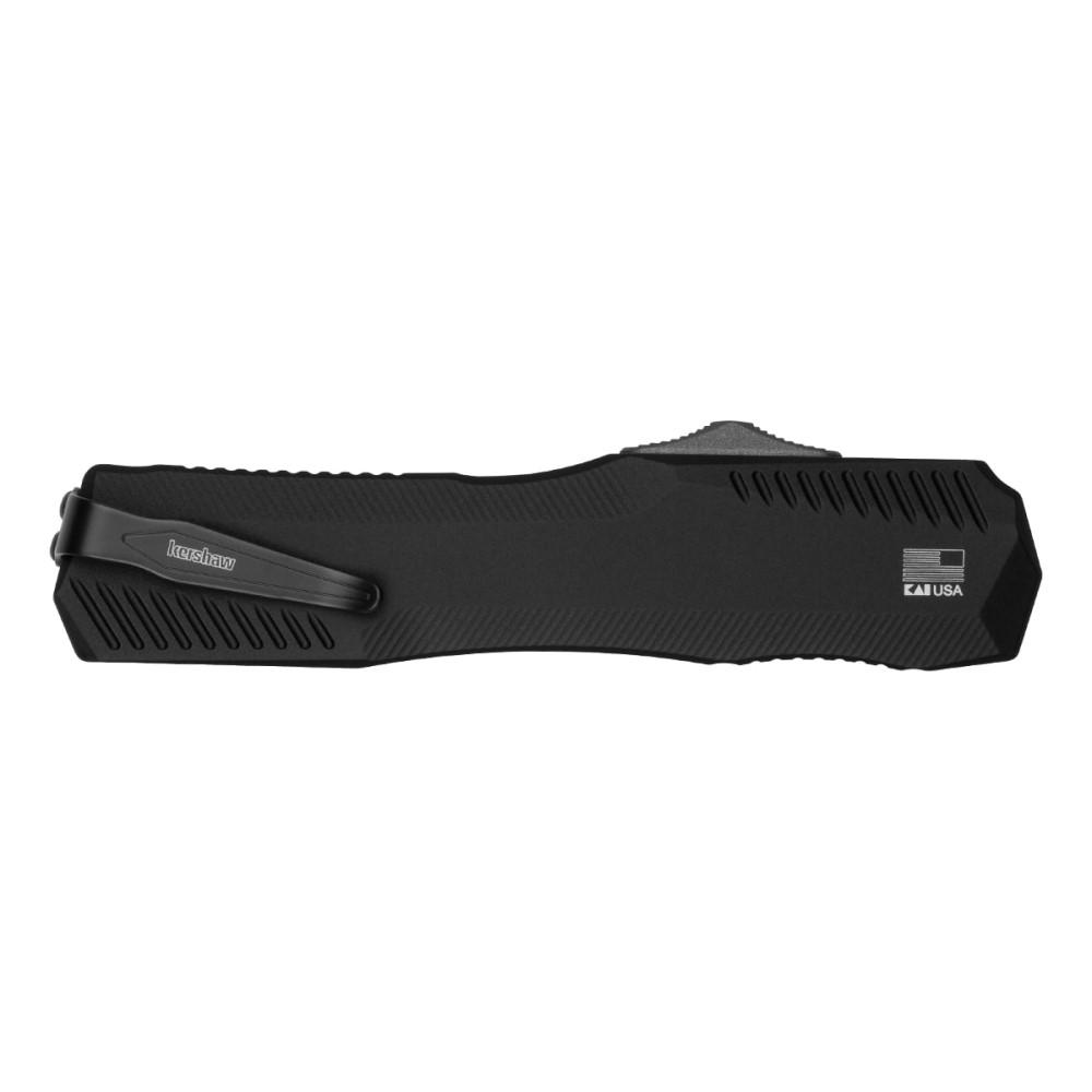 Kershaw 9000T Livewire 3.3" OTF Tanto Plain Blade Knife - View 2