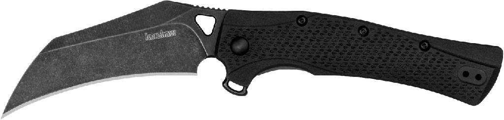 Kershaw 1423 Dawnstar Hawkbill Folder 3.5" 8Cr13MoV BlackWash Steel - View 2