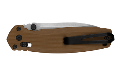 Kershaw 2052 Broadside 3.5" Drop Point Plain Blade Brown Handle - View 4