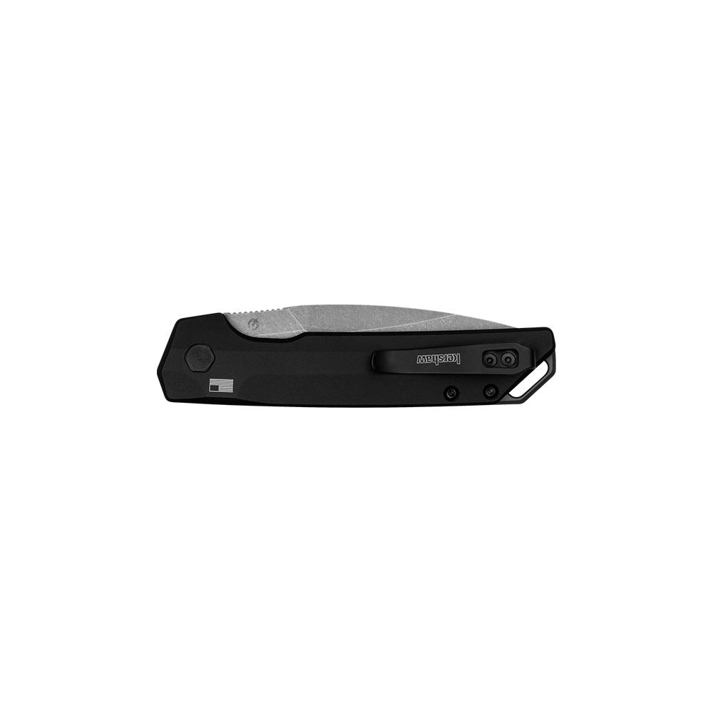 Kershaw 7038 Launch Iridium 3.45" Drop Point Plain Blade Black - View 2