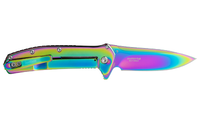 Kershaw 2044RBW Outcome 2.8" Drop Point Plain Rainbow Knife - View 3