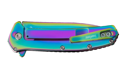 Kershaw 2044RBW Outcome 2.8" Drop Point Plain Rainbow Knife - View 4