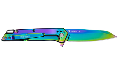 Kershaw 1365RBW Misdirect 3" Reverse Tanto Plain Rainbow Knife - View 3