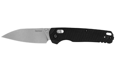 Kershaw 6110 Bel Air XL 3.40" Folding Plain Stonewashed CPM MagnaCut Steel Blade, Black Textured G10 - View 2